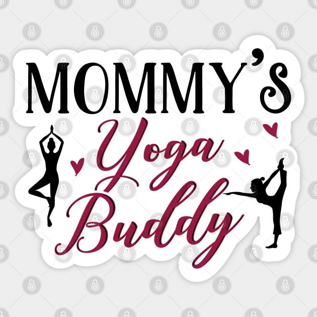 Yoga Mom Daughter Matching Gifts Sticker by KsuAnn